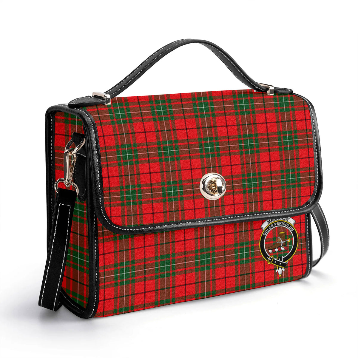 MacAulay Modern Tartan Crest Satchel Bag
