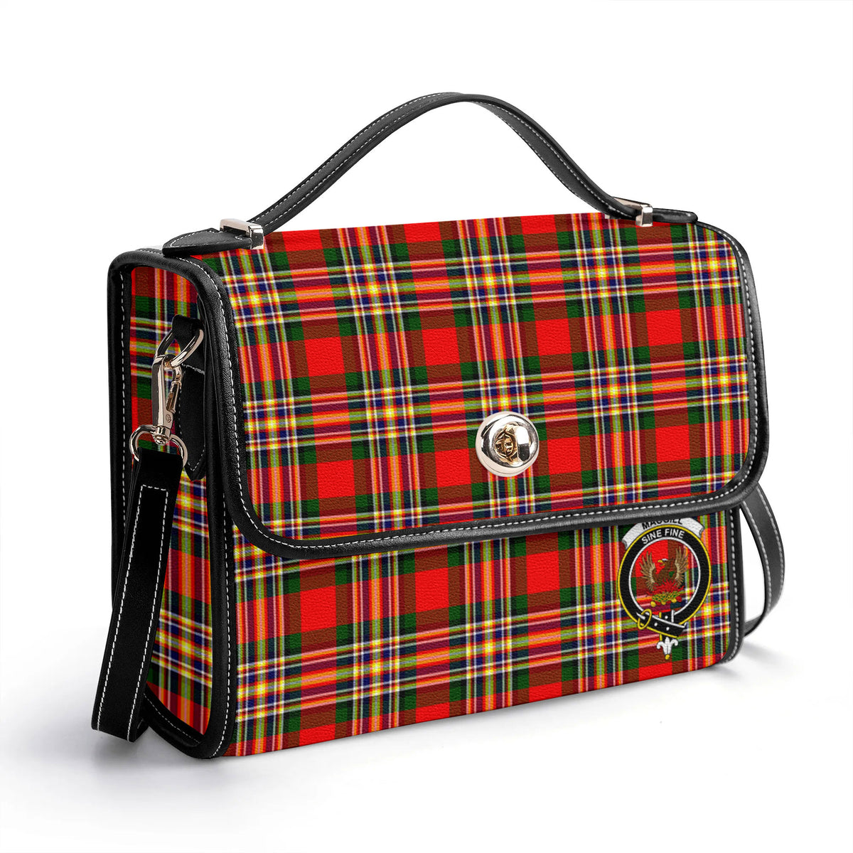 MacGill Modern Tartan Crest Satchel Bag
