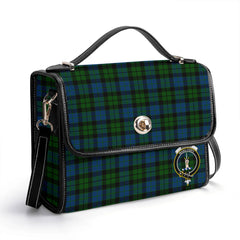 MacKay Modern Tartan Crest Satchel Bag