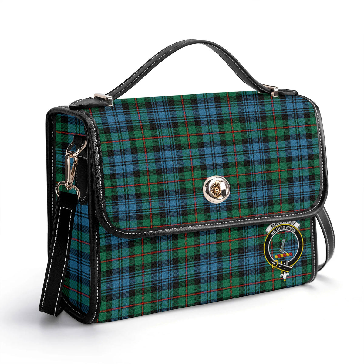 MacKinlay Ancient Tartan Crest Satchel Bag