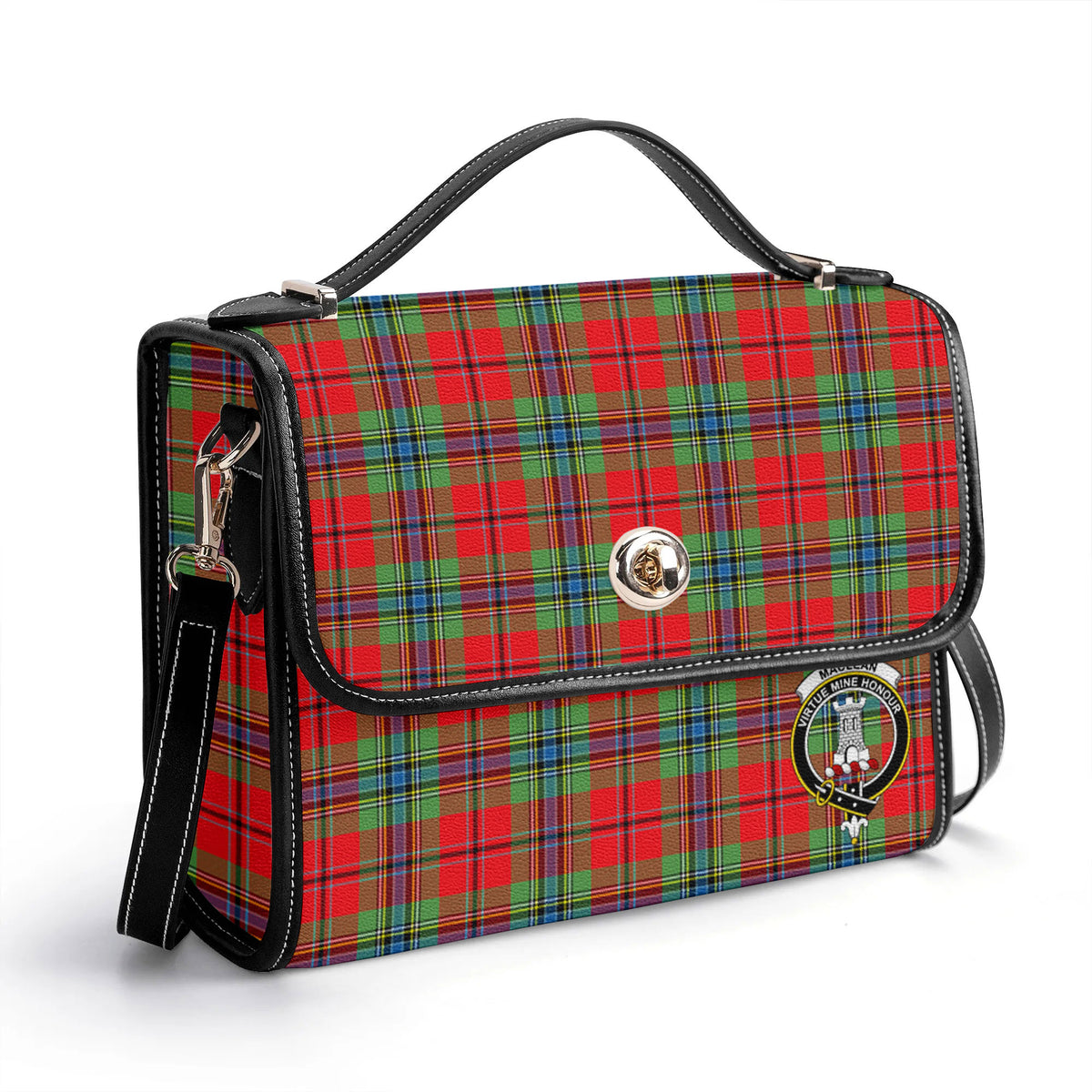 MacLean of Duart Modern Tartan Crest Satchel Bag