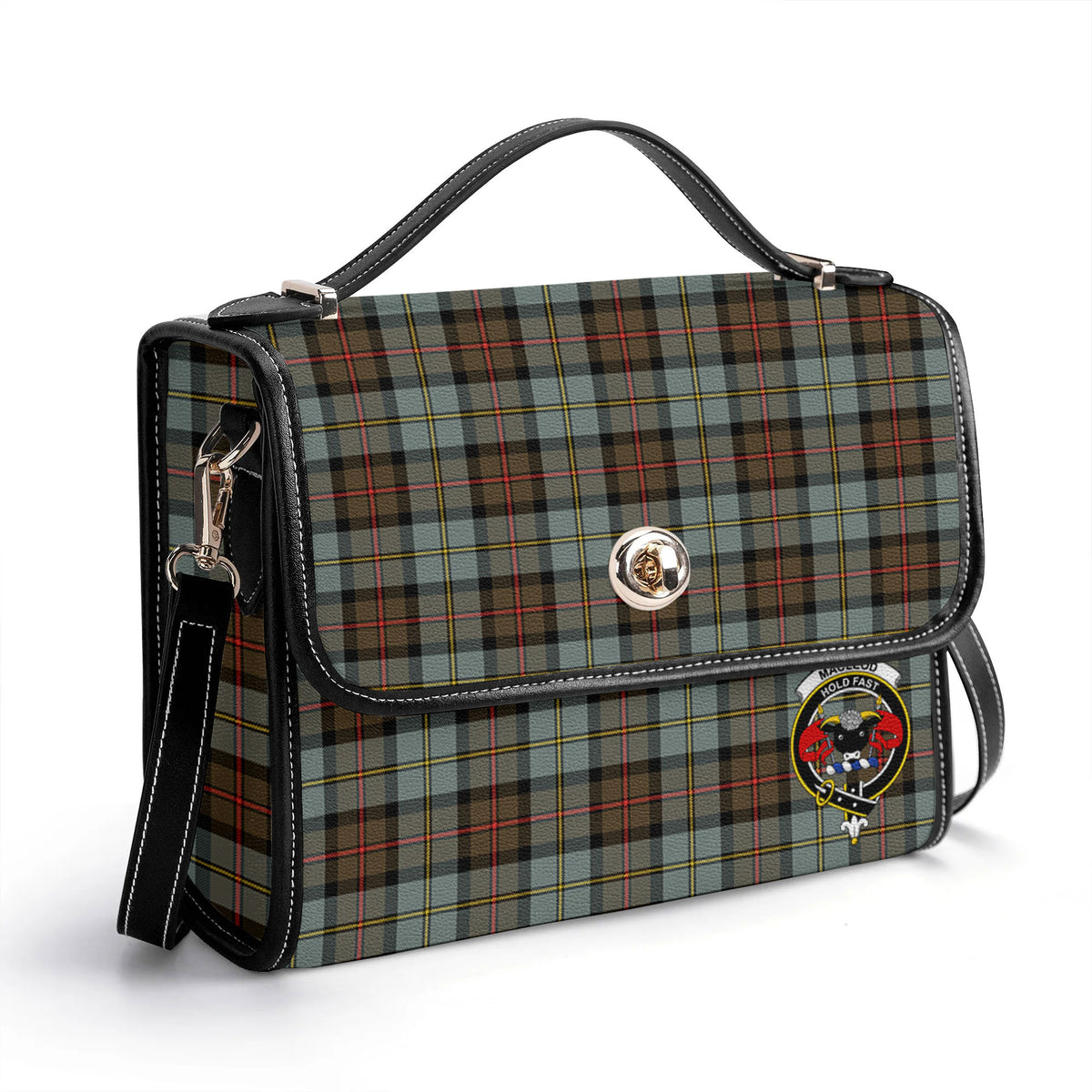 MacLeod of Harris Weathered Tartan Crest Satchel Bag