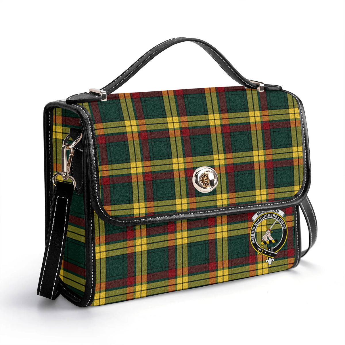 MacMillan Old Modern Tartan Crest Satchel Bag