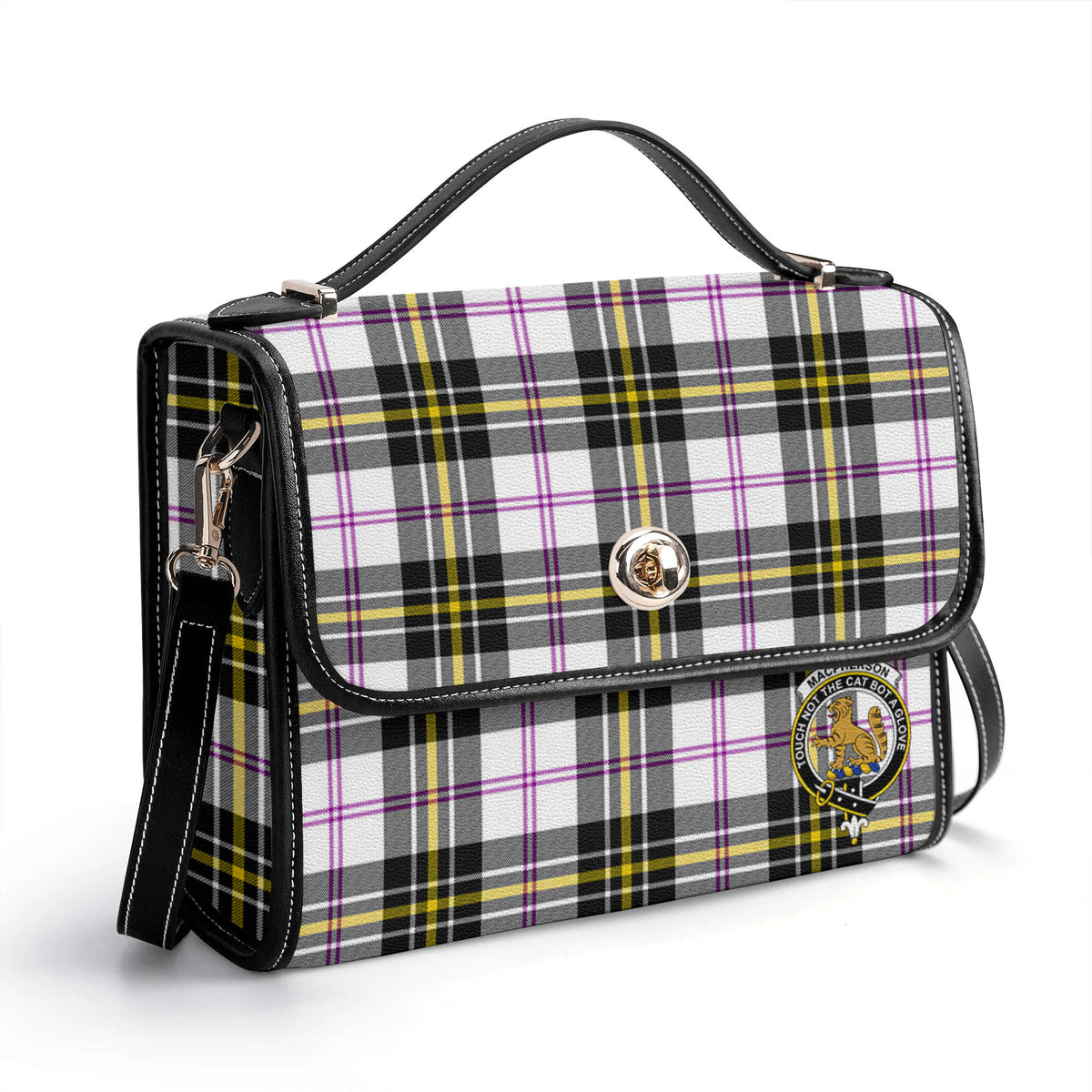 MacPherson Dress Modern Tartan Crest Satchel Bag