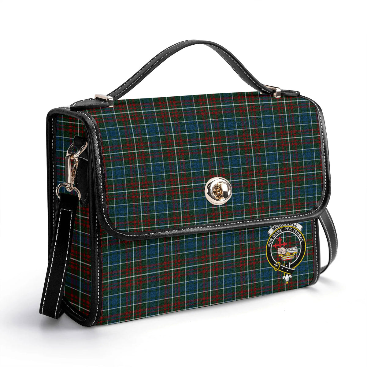 McConnell Tartan Crest Satchel Bag