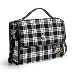 McFarlane Black - White Tartan Crest Satchel Bag