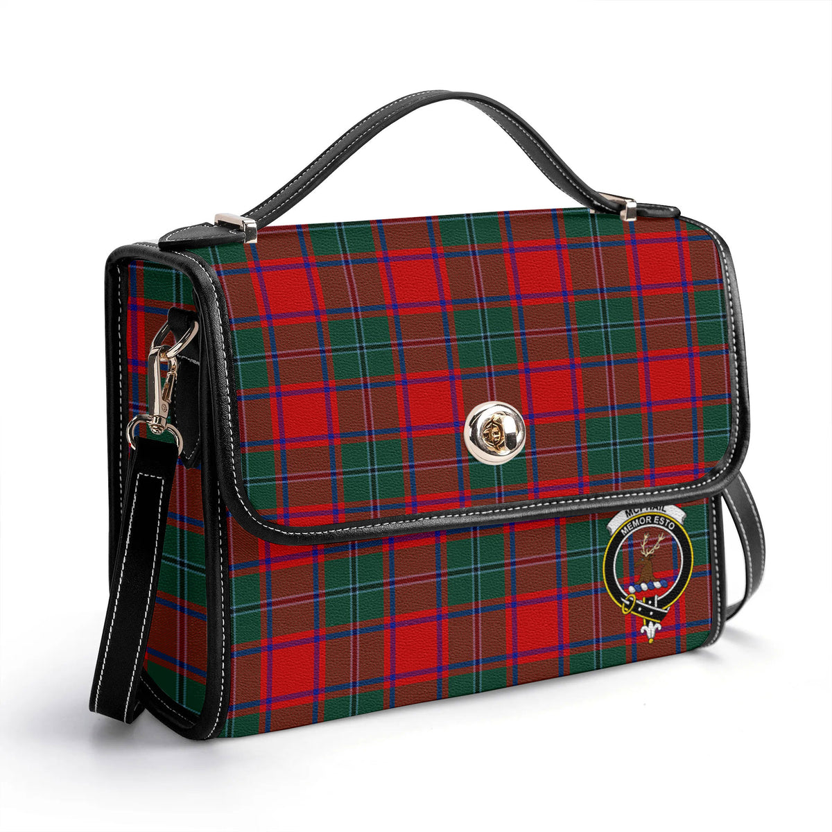 McPhail Clan Tartan Crest Satchel Bag
