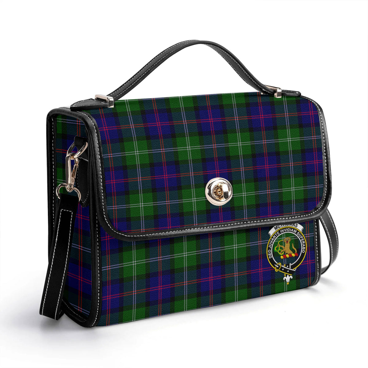 McThomas Modern Tartan Crest Satchel Bag