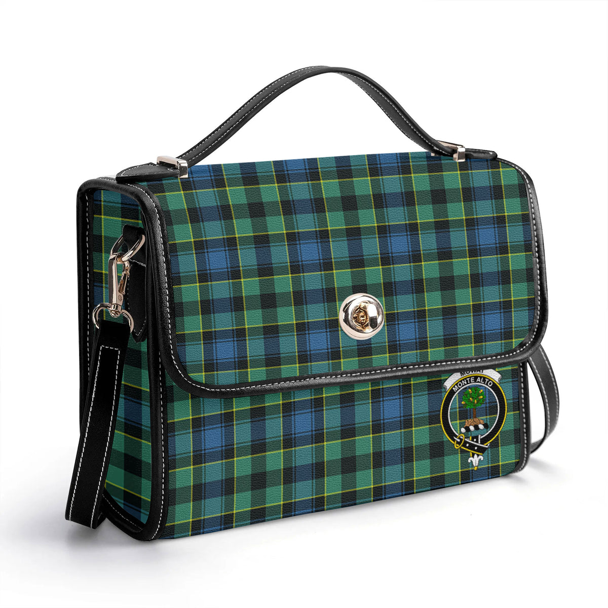 Mowat Ancient Tartan Crest Satchel Bag