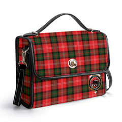 Nesbitt Modern Tartan Crest Satchel Bag