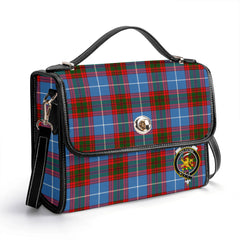 Newton Tartan Crest Satchel Bag
