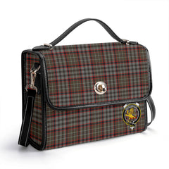 Nicolson Hunting Weathered Tartan Crest Satchel Bag