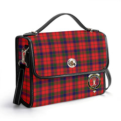 Reid Modern Tartan Crest Satchel Bag
