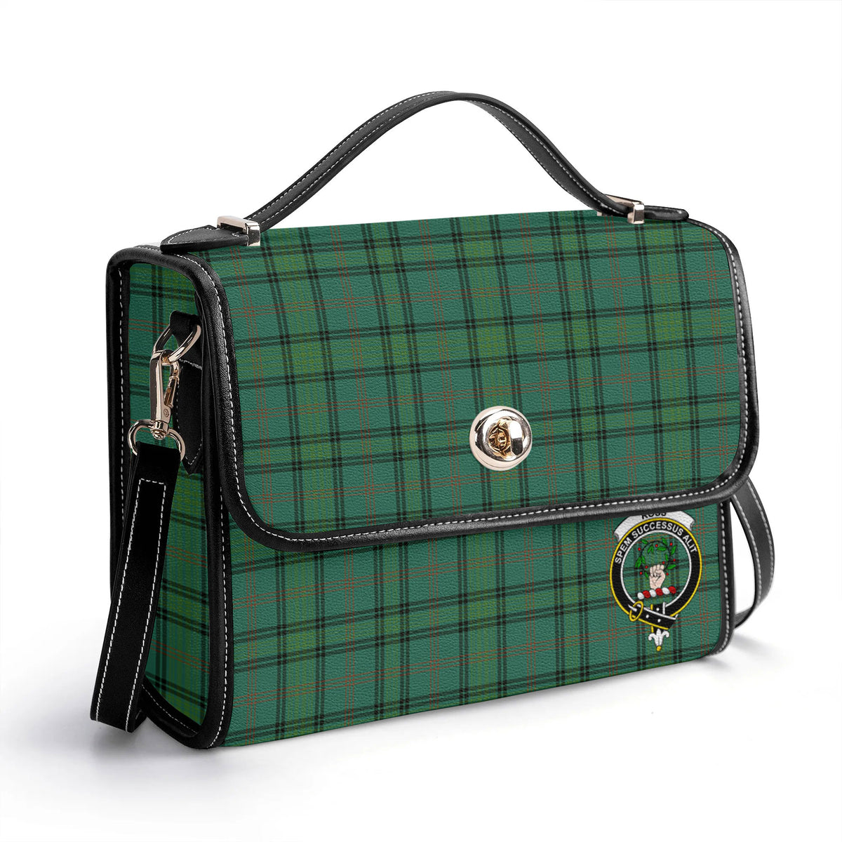 Ross Hunting Ancient Tartan Crest Satchel Bag
