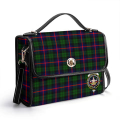 Urquhart Modern Tartan Crest Satchel Bag