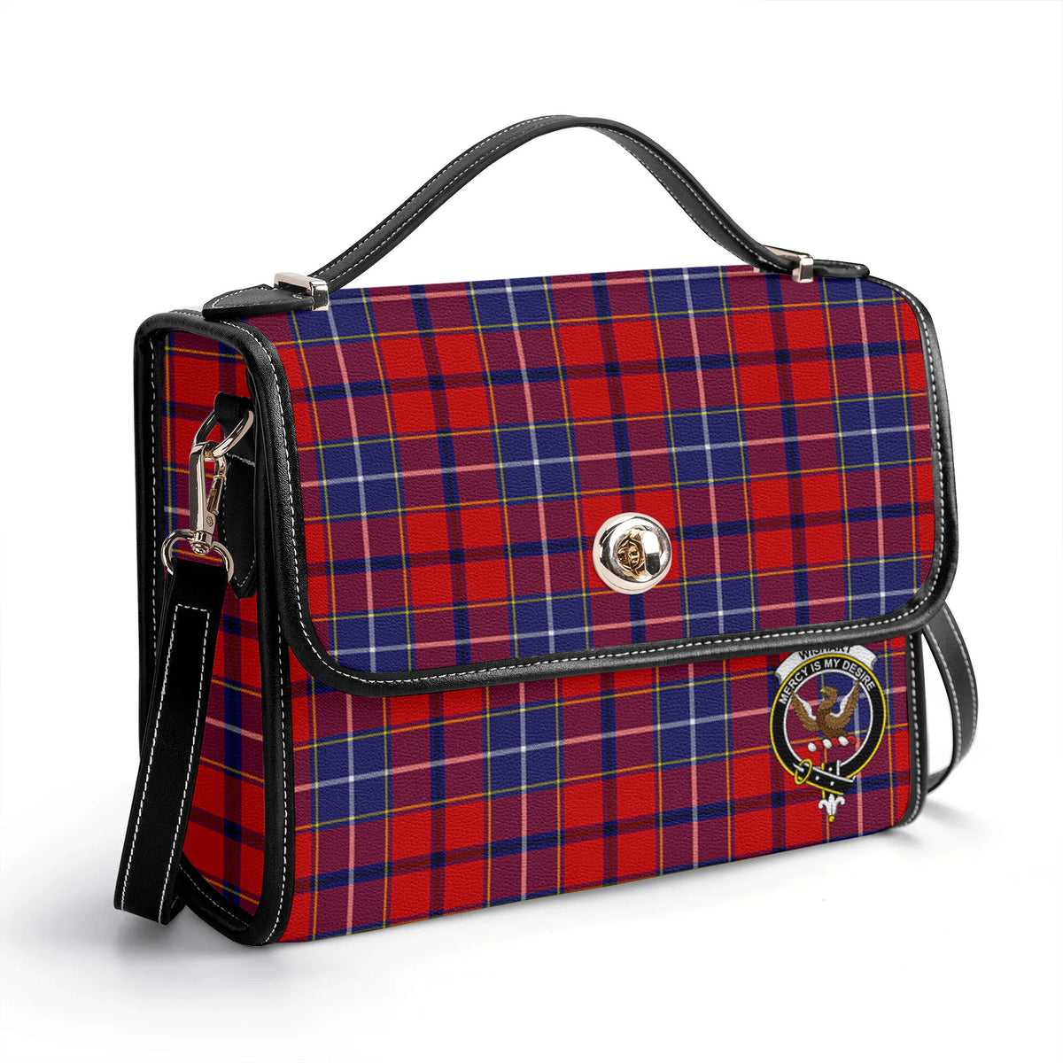 Wishart Dress Tartan Crest Satchel Bag