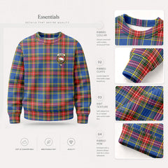 Bethune Modern Tartan Crest Sweater