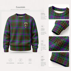 Brodie Hunting Modern Tartan Crest Sweater