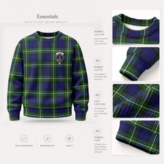 Forbes Modern Tartan Crest Sweater