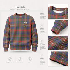 Fraser (of Lovat) Hunting Modern Tartan Crest Sweater