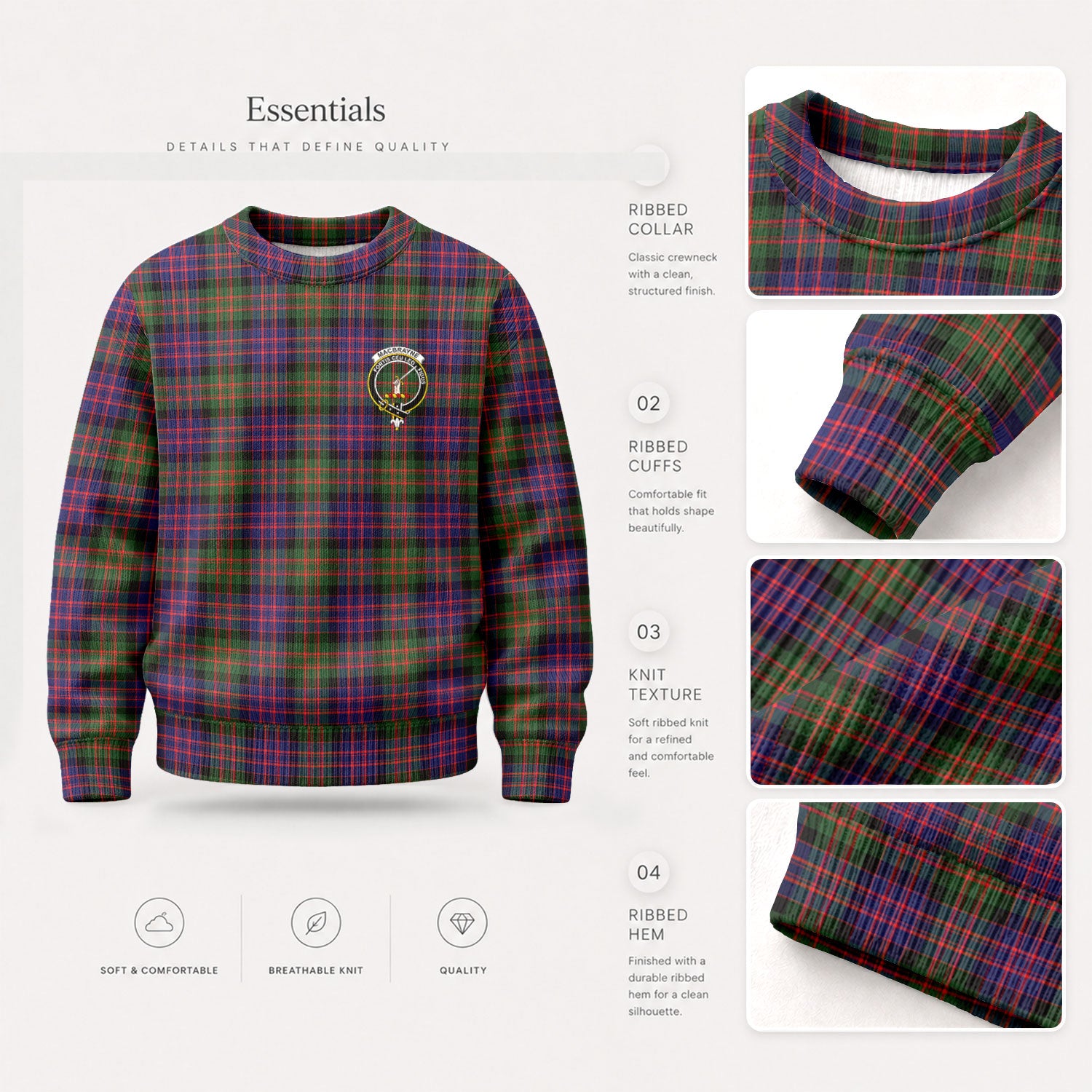 MacBrayne Tartan Crest Sweater