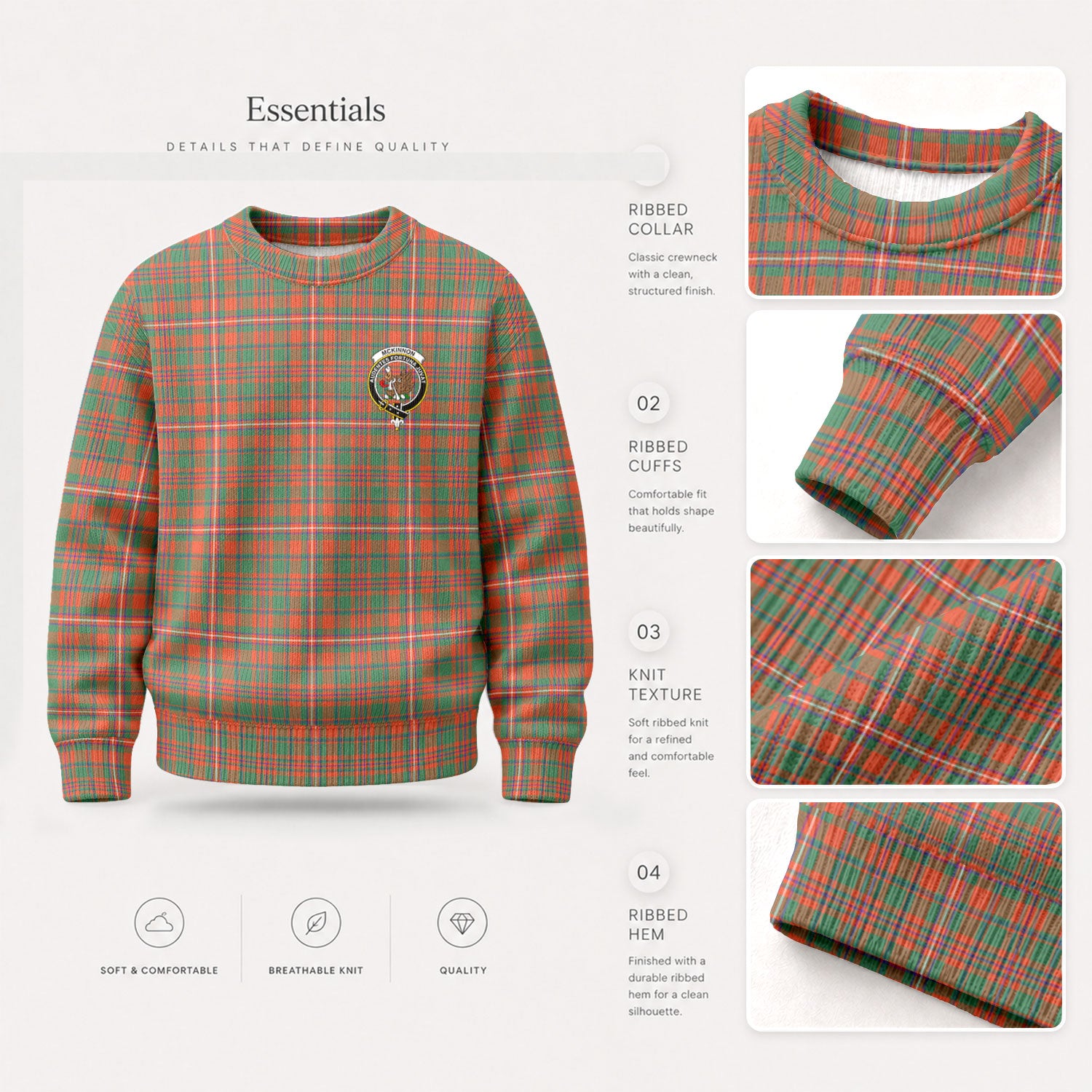 McKinnon Ancient Tartan Crest Sweater