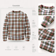 Stewart Dress Modern Tartan Crest Sweater