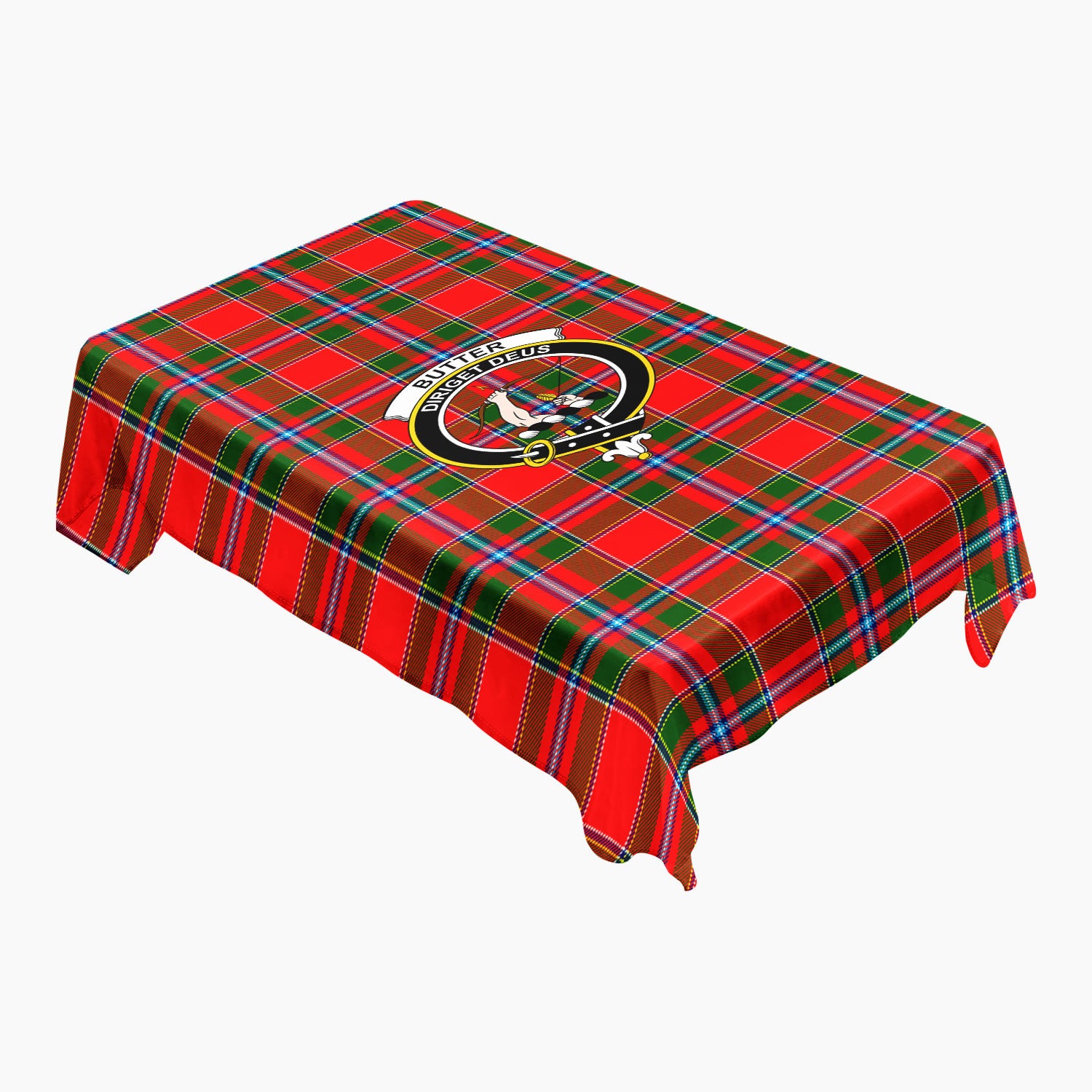 Butter Tartan Crest Tablecloth