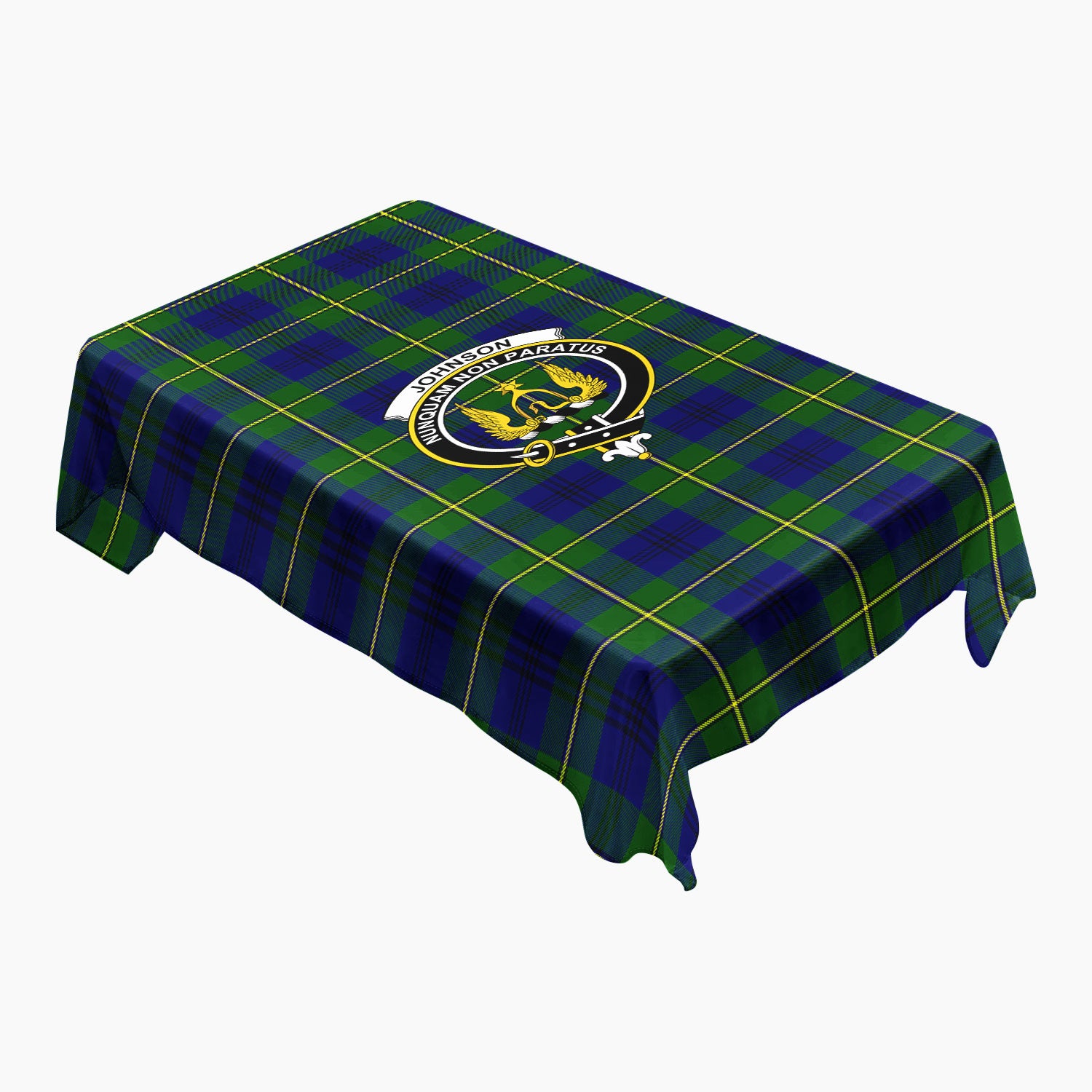 Johnson Modern Tartan Crest Tablecloth