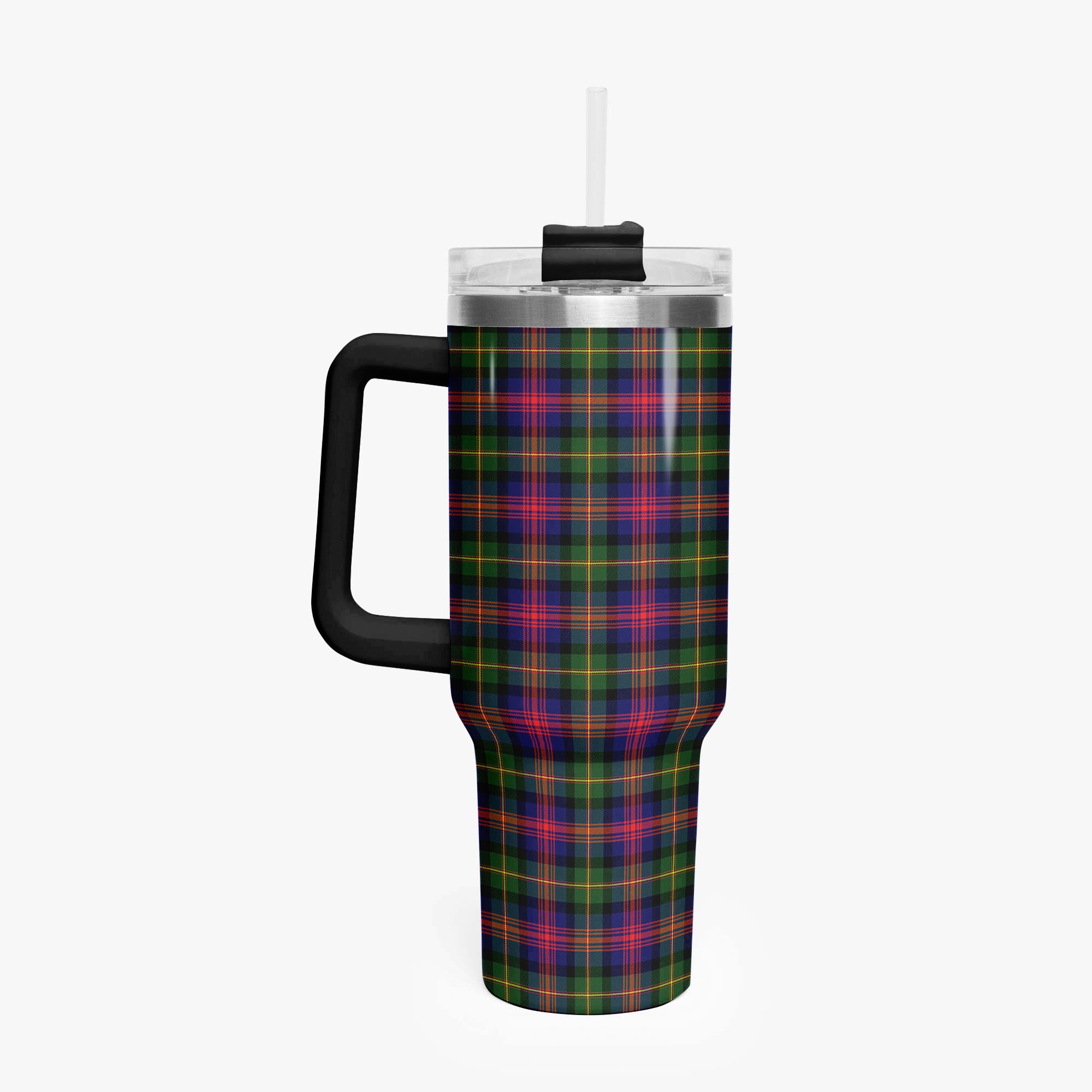 Logan Modern Tartan Crest 40 oz Insulated Tumbler with Handle