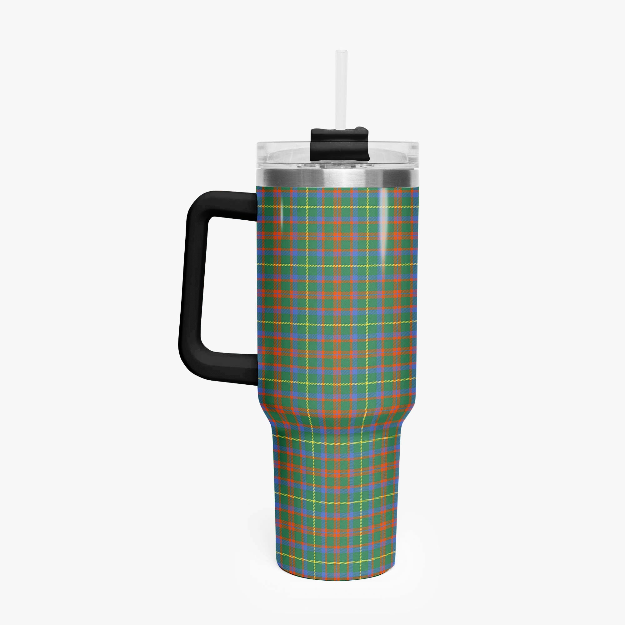 MacIntosh Hunting Ancient Tartan Crest 40 oz Insulated Tumbler with Handle