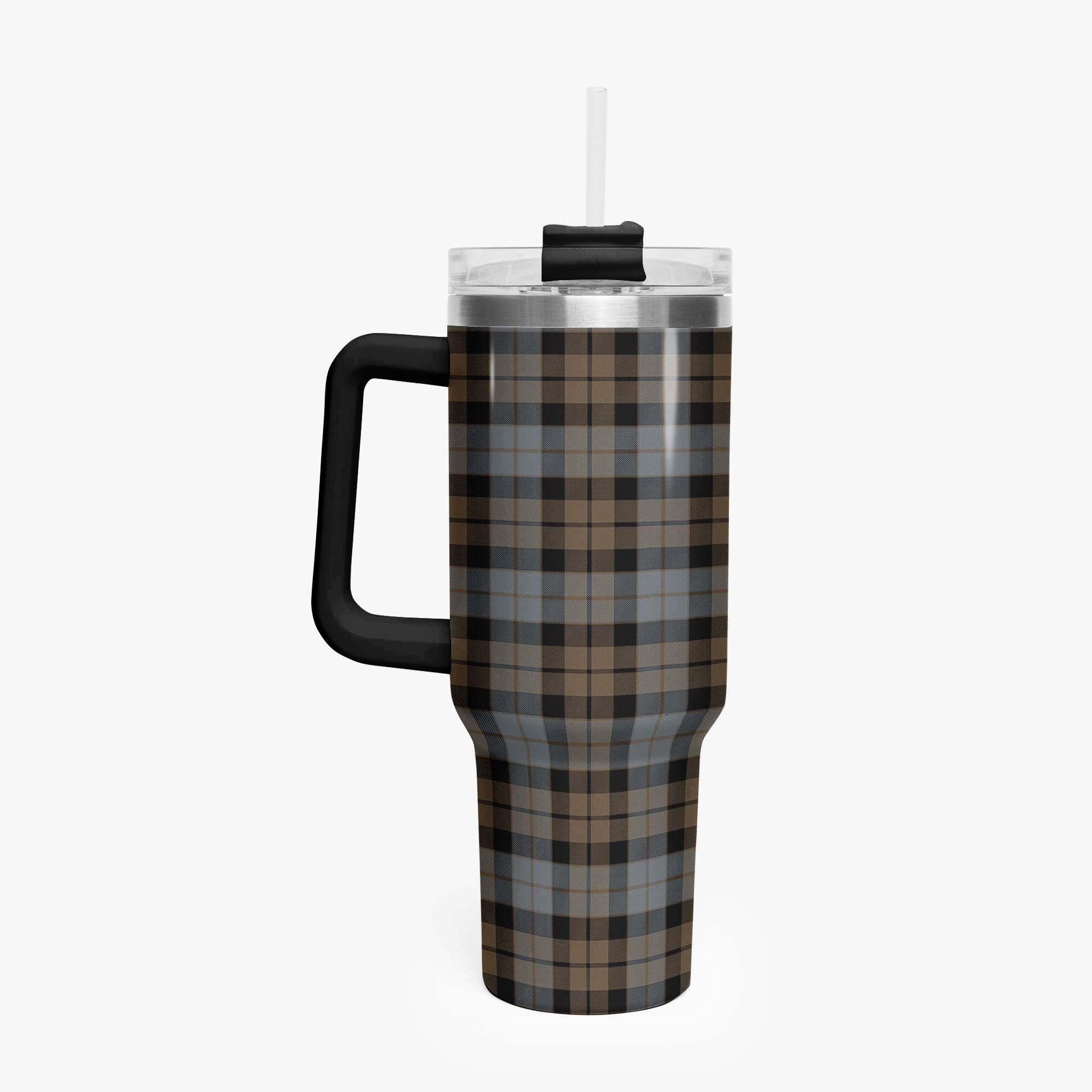 MacKay Weathered Tartan Crest 40 oz Insulated Tumbler with Handle