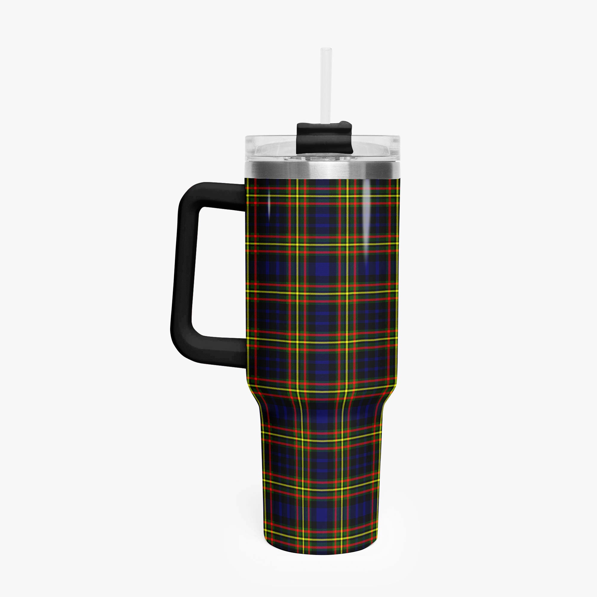MacLellan Modern Tartan Crest 40 oz Insulated Tumbler with Handle