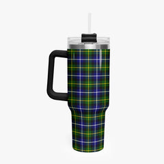MacNeil of Barra Modern Tartan Crest 40 oz Insulated Tumbler with Handle