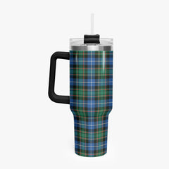 MacRae Hunting Ancient Tartan Crest 40 oz Insulated Tumbler with Handle