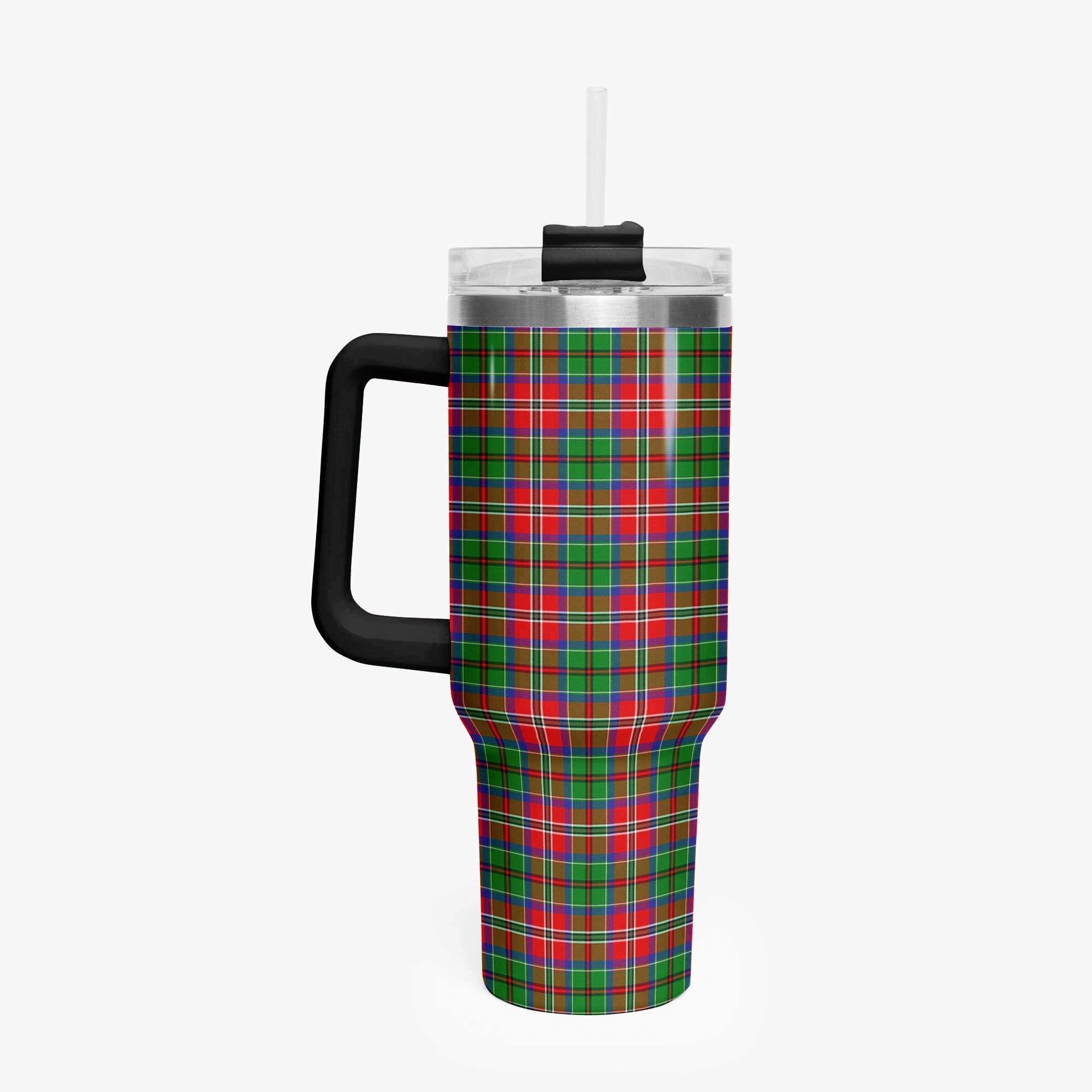 McCulloch Tartan Crest 40 oz Insulated Tumbler with Handle