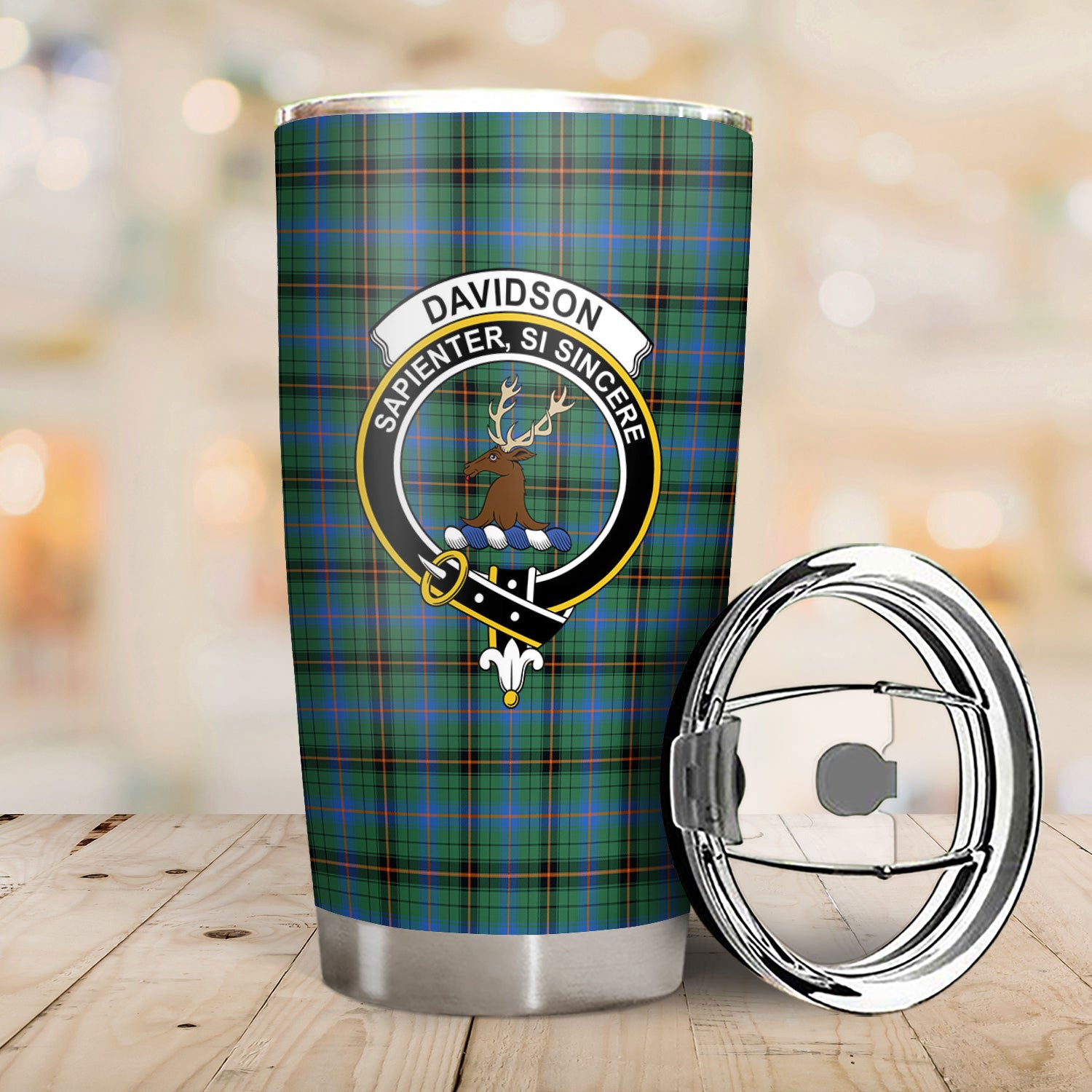 Davidson Ancient Tartan Crest Tumbler