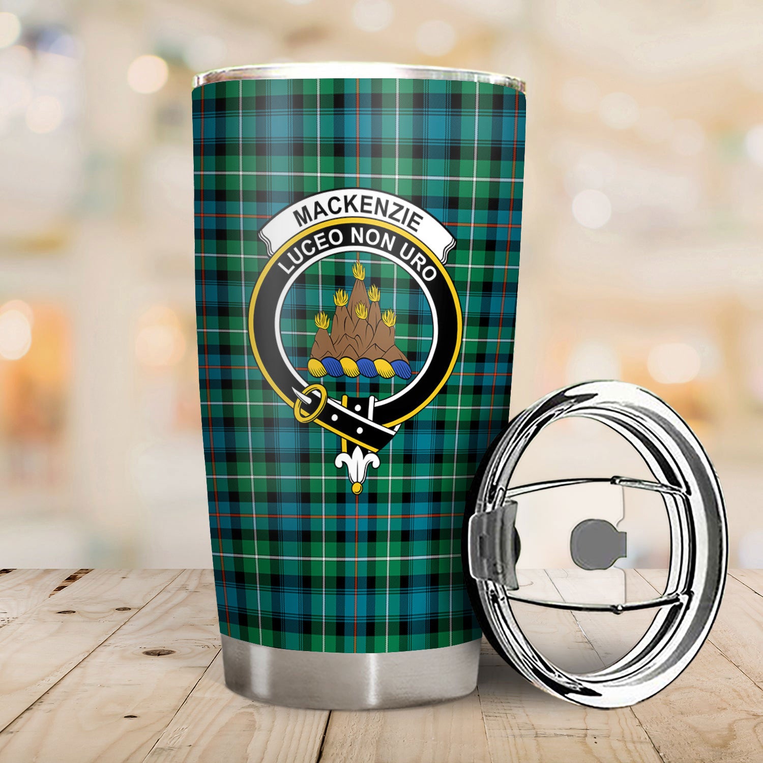 MacKenzie Ancient Tartan Crest Tumbler