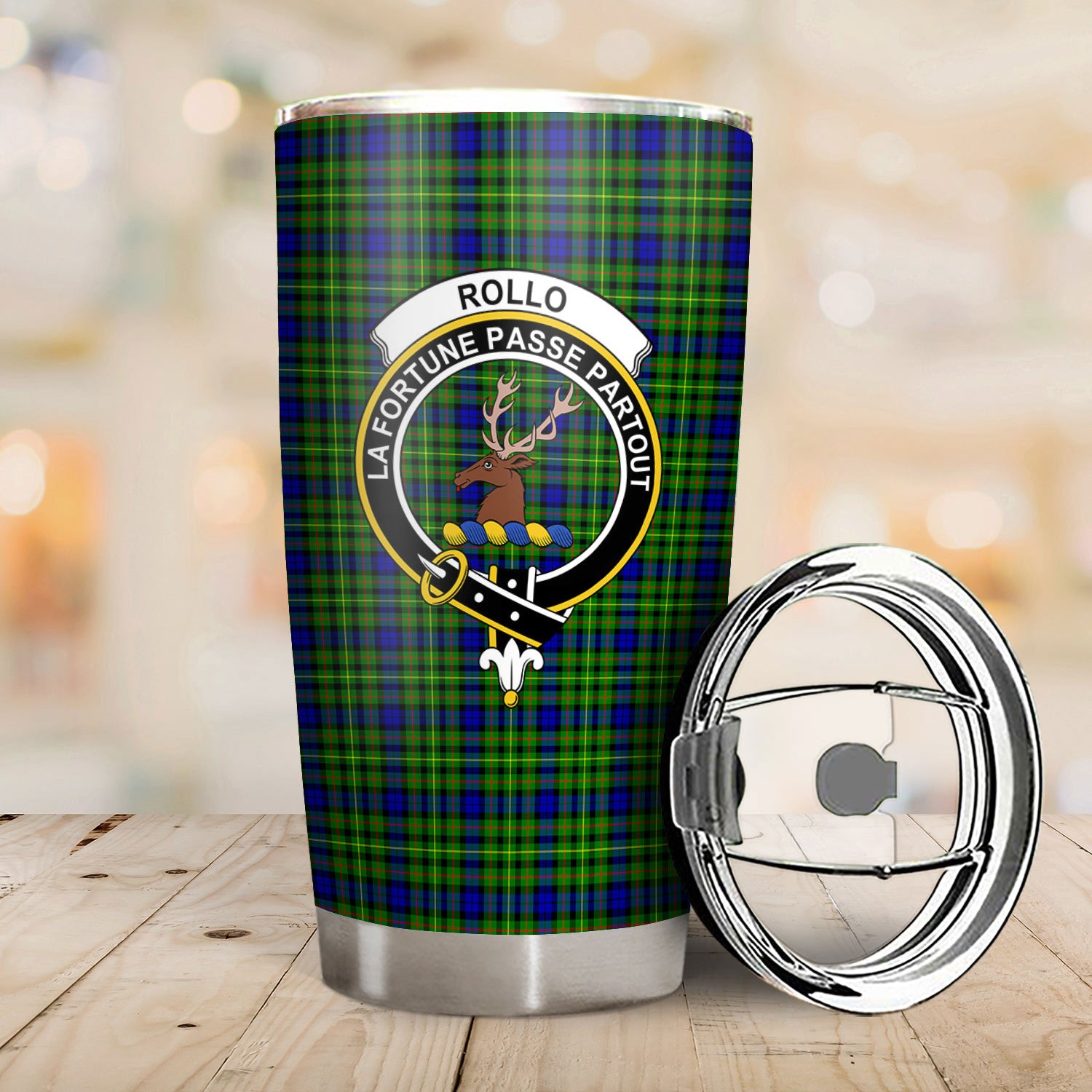 Rollo Modern Tartan Crest Tumbler