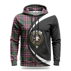 MacFarlane Hunting Modern Tartan Crest Hoodie - Circle Style