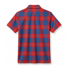Blane Tartan Crest Birdseye Mesh Polo Shirt
