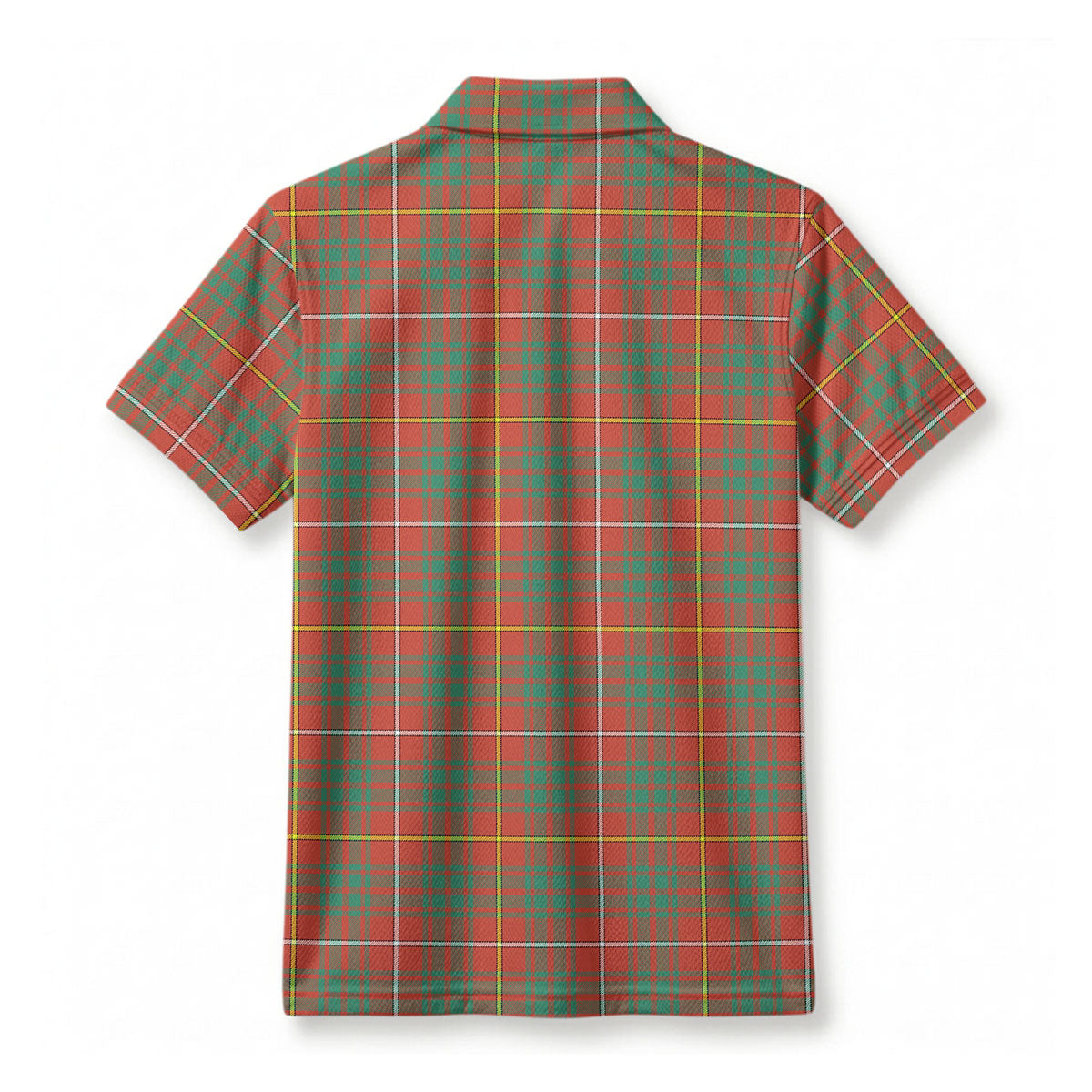 Bruce Ancient Tartan Crest Birdseye Mesh Polo Shirt