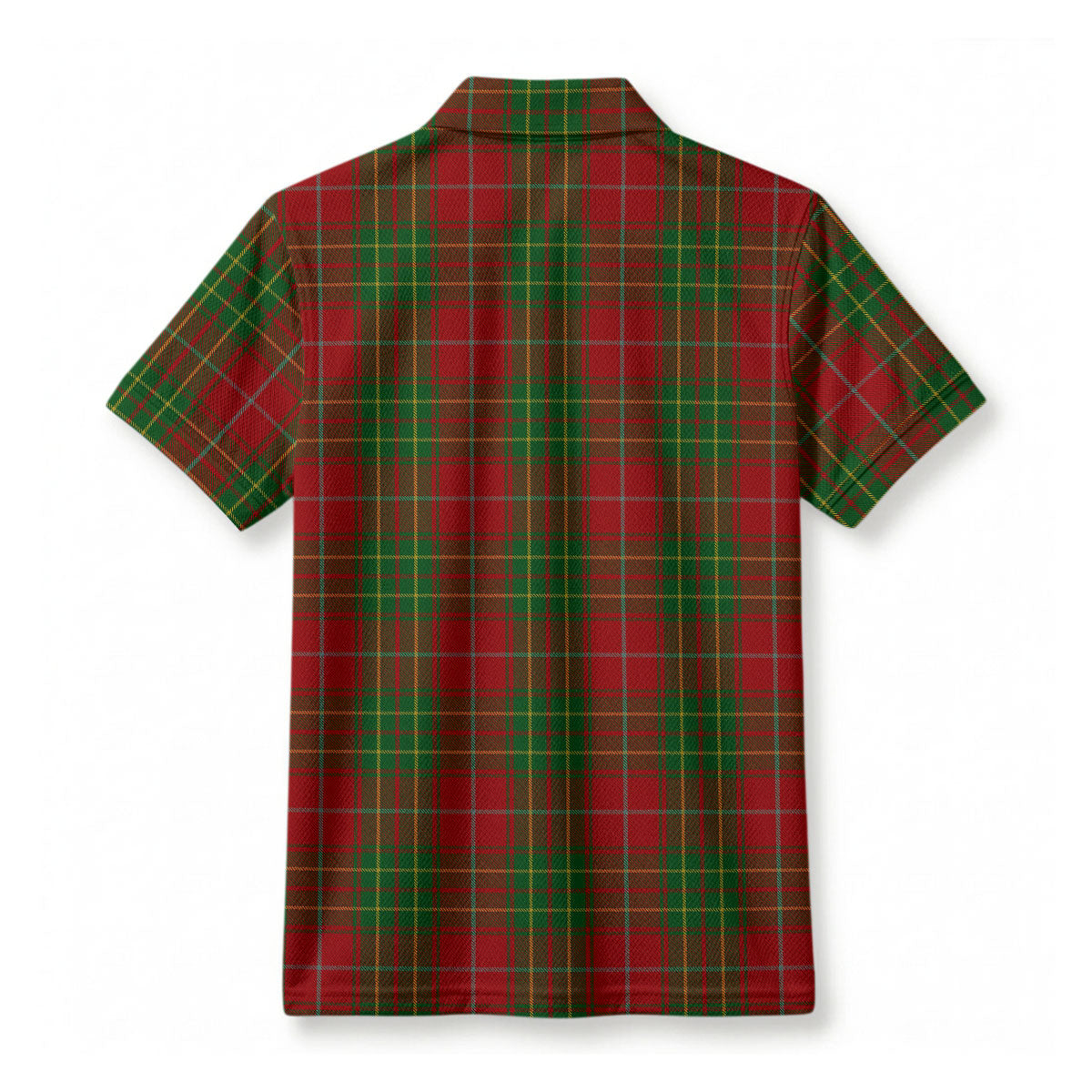 Burnett Tartan Crest Birdseye Mesh Polo Shirt