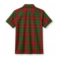 Burnett Tartan Crest Birdseye Mesh Polo Shirt
