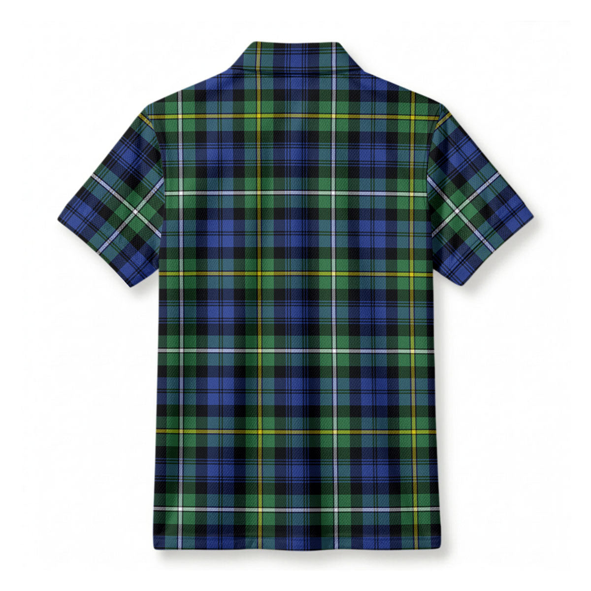 Campbell Argyll Ancient Tartan Crest Birdseye Mesh Polo Shirt