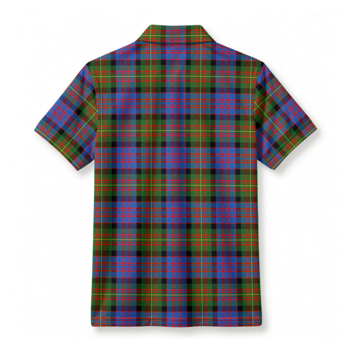 Carnegie Ancient Tartan Crest Birdseye Mesh Polo Shirt