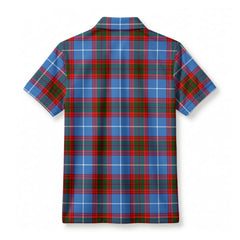 Crichton Tartan Crest Birdseye Mesh Polo Shirt