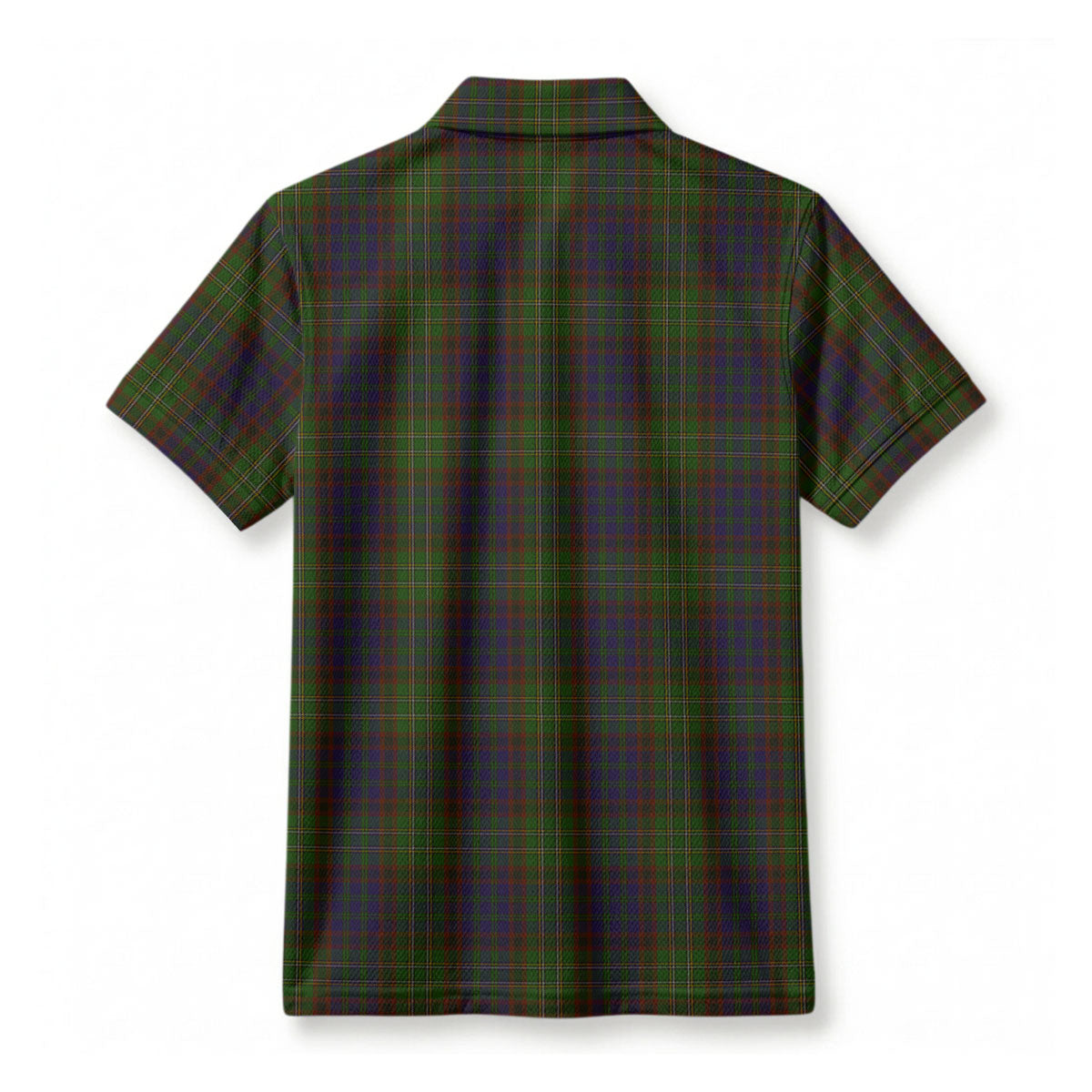 Cunningham Hunting Modern Tartan Crest Birdseye Mesh Polo Shirt