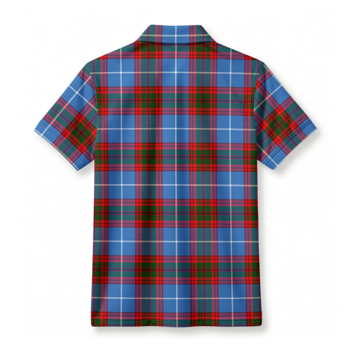 Dalmahoy Tartan Crest Birdseye Mesh Polo Shirt