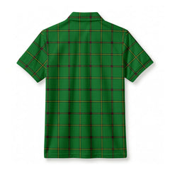 Don Tartan Crest Birdseye Mesh Polo Shirt